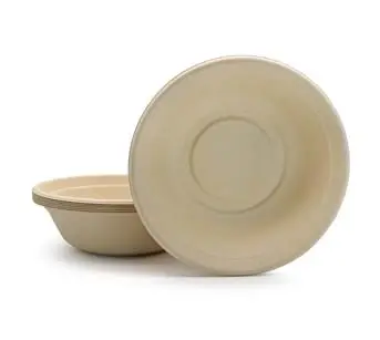 Bol à snack jetable et jetable, extra-large, résistant à l'huile de canne à sucre 32 oz