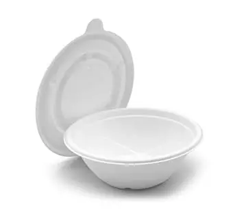 750 ml Bol de riz en canne à sucre, congélateur jetable résistant au micro-ondes
